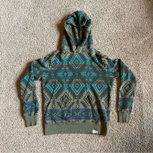 Denim & Supply Ralph Lauren Striped Aztec Sweatshirt Hoodie Western Mens XS